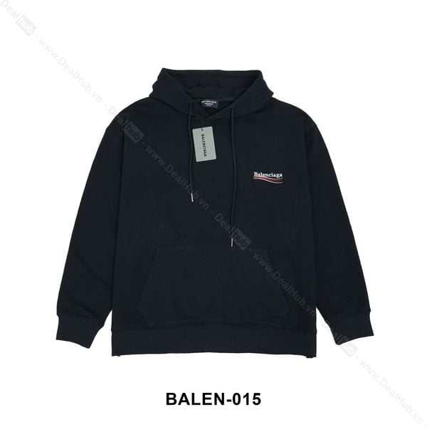  Hoodie Balenciaga Wave Embroidered Black BALEN015 