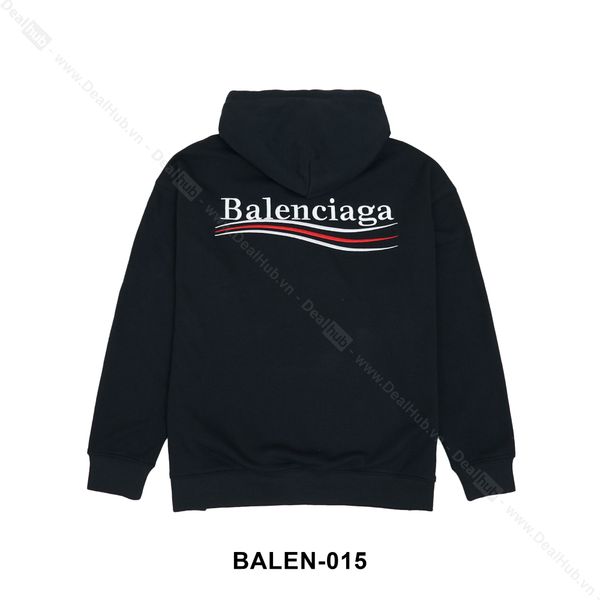  Hoodie Balenciaga Wave Embroidered Black BALEN015 