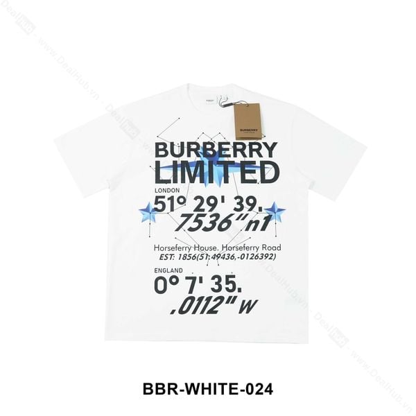  Burberry Carrick Star T-shirt White BBR024 