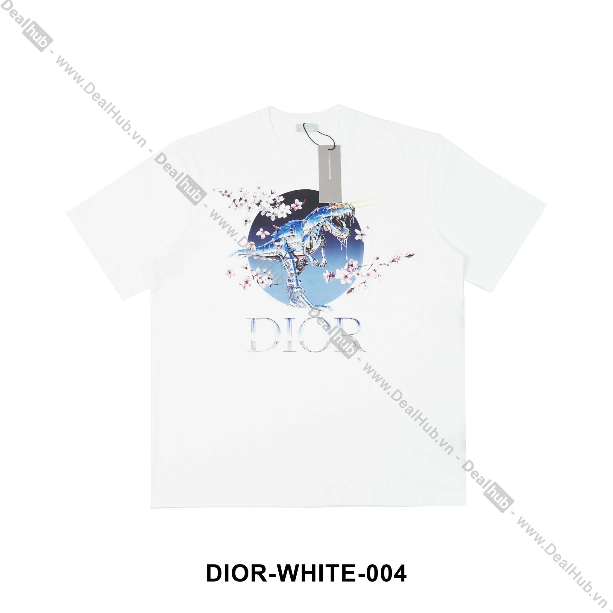 Dior X Sorayama Dinosaur Tshirt White  Deal Hub