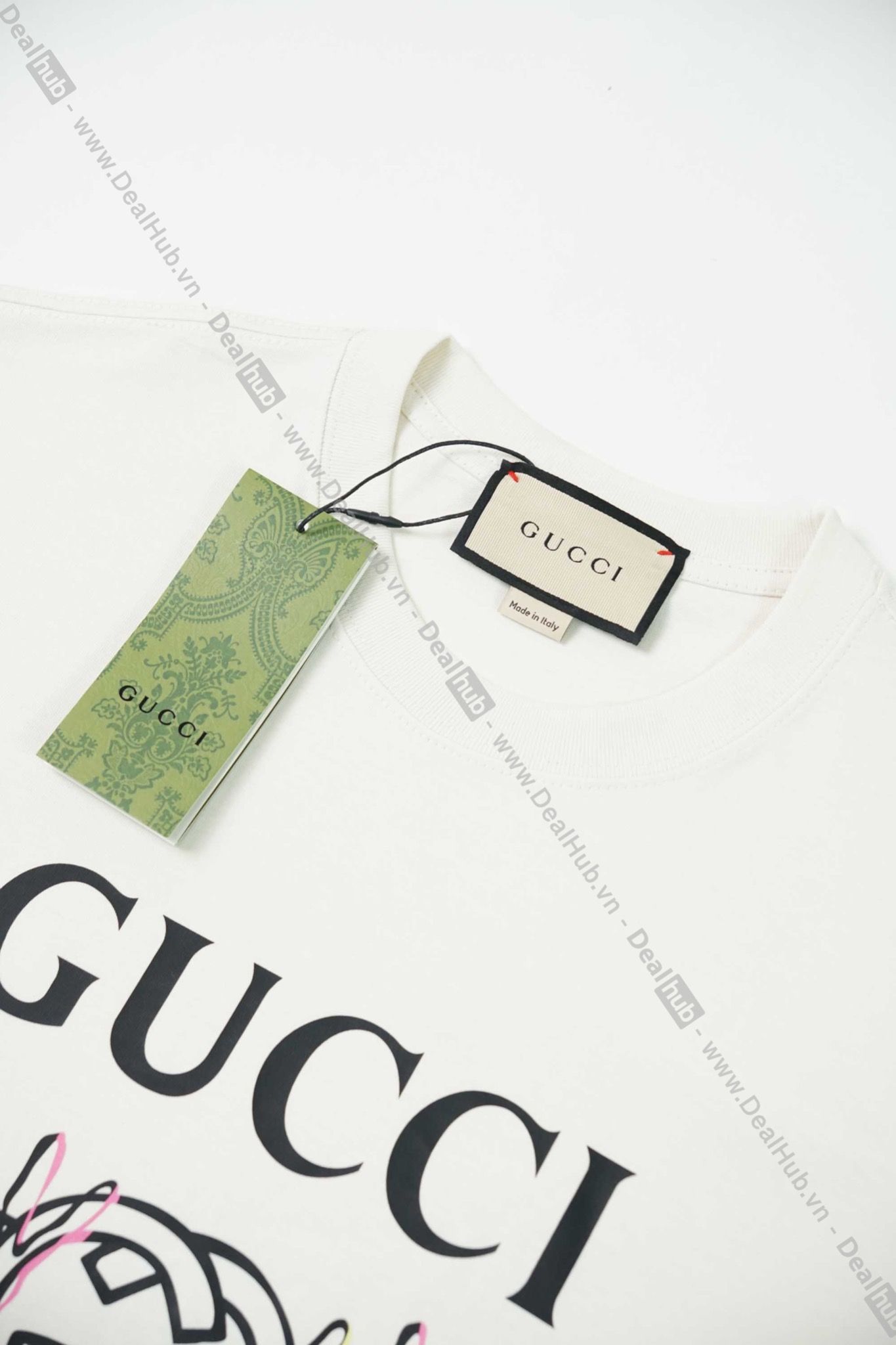 Gucci Big Logo T-Shirt Beige Gc026 – Deal Hub