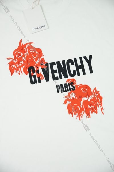  Givenchy Rose Print Tee White GVC003 