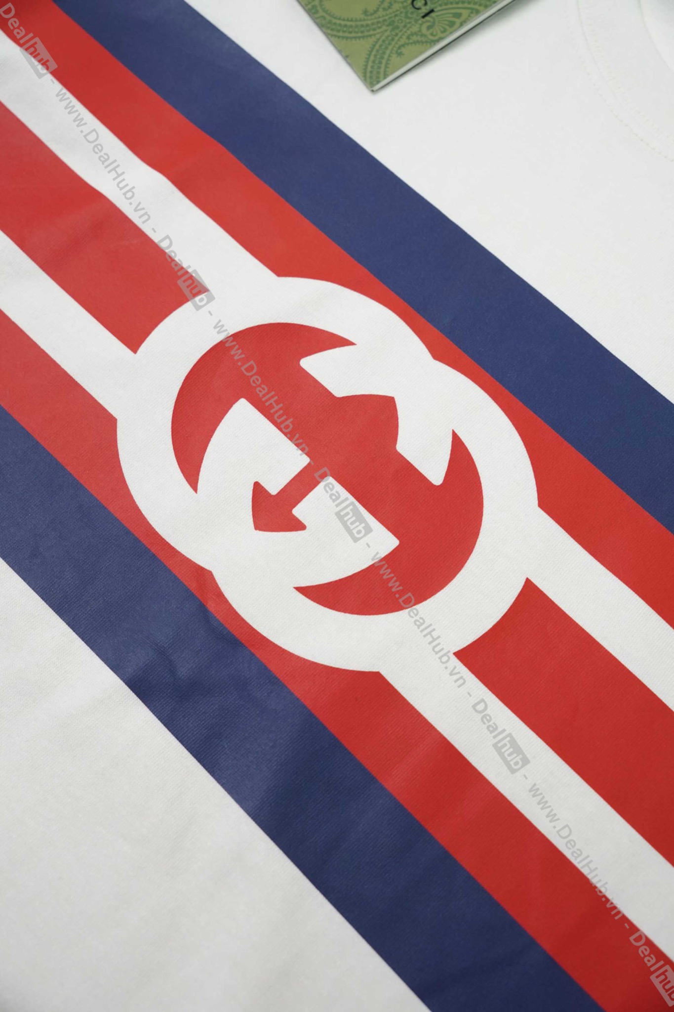 Gucci Interlocking G stripe print Tshirt Deal Hub