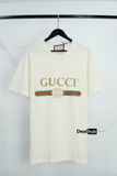  Gucci Fake Logo T-shirt Beige GC004 