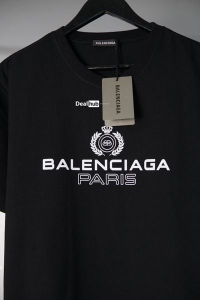  Balenciaga Paris Logo T-Shirt Black BALEN003 