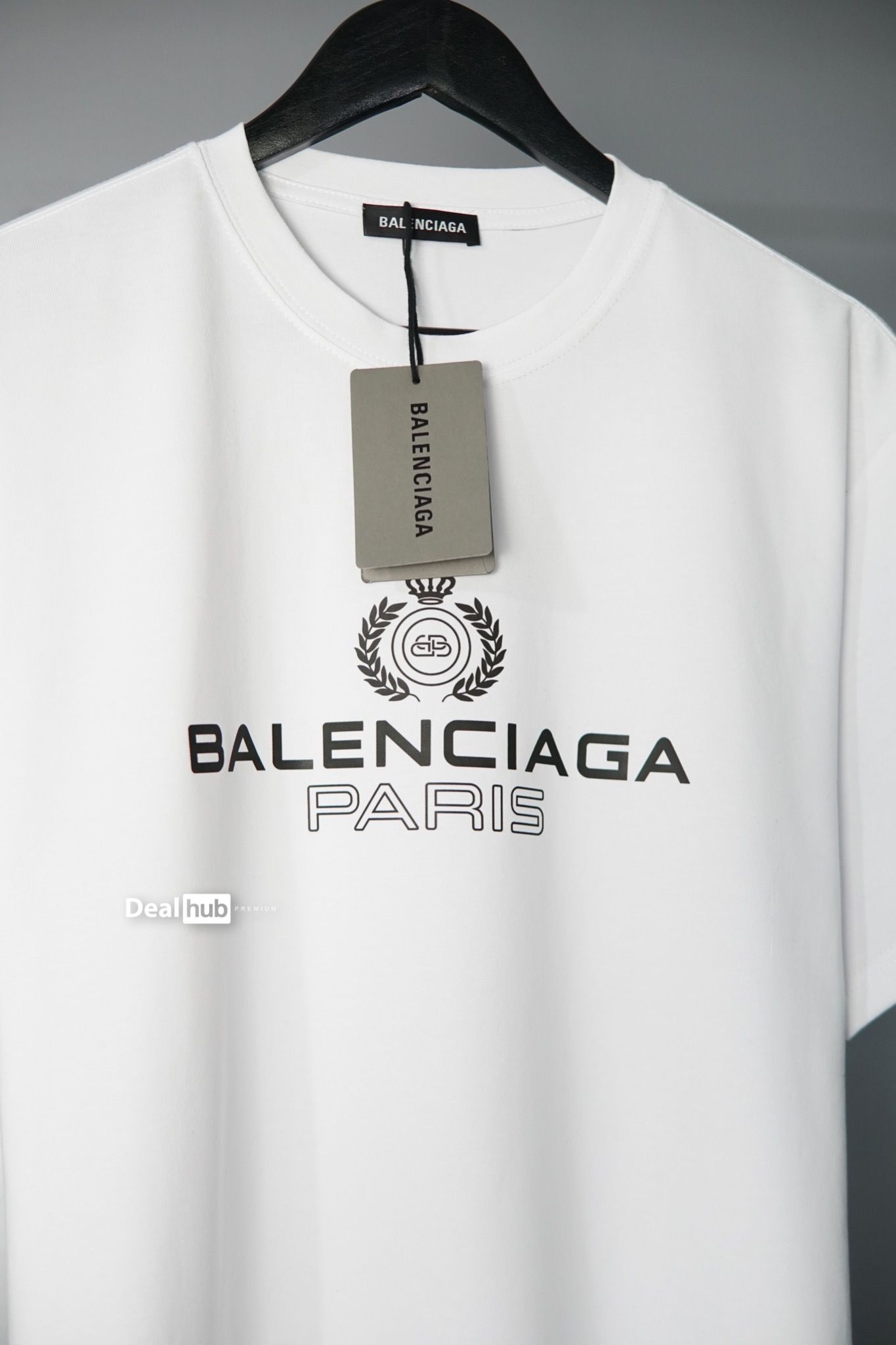 ÁO PHÔNG BALENCIAGA Parisprint cottonjersey Tshirt