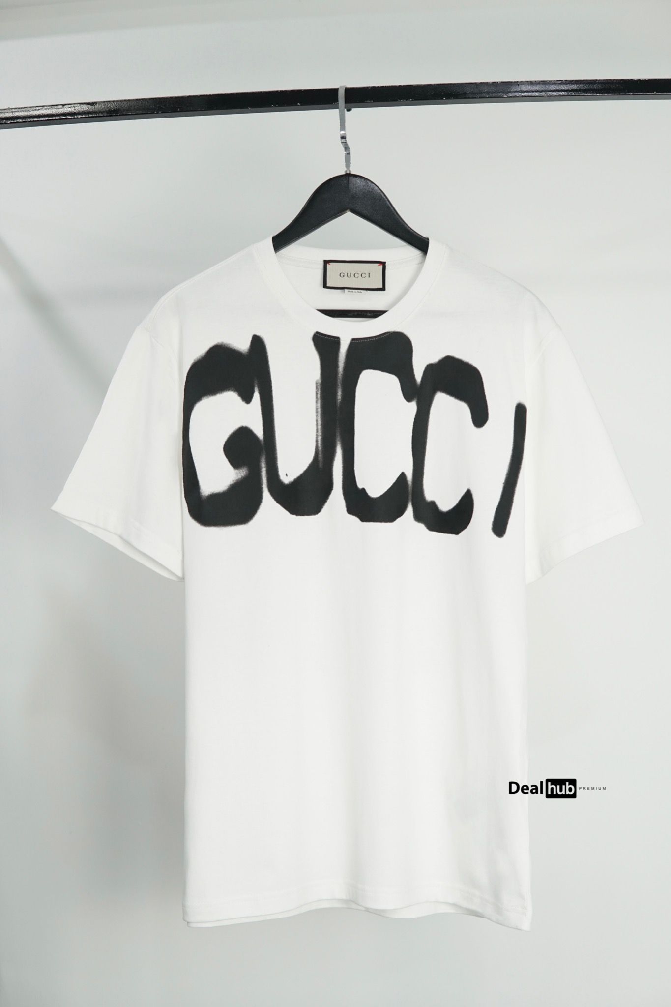 Gucci Distressed Logo T-shirt White – Deal Hub