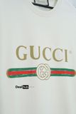 Gucci Fake Logo T-shirt Beige GC004 