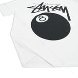  Stussy 8 Ball Pigment Dyed T-Shirt White STUSSY024 