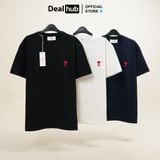  Áo Thun Ami Basic Thêu Trái Tim Chất Cotton Co Giãn 4 Chiều 230GSM Form Regular Fit 