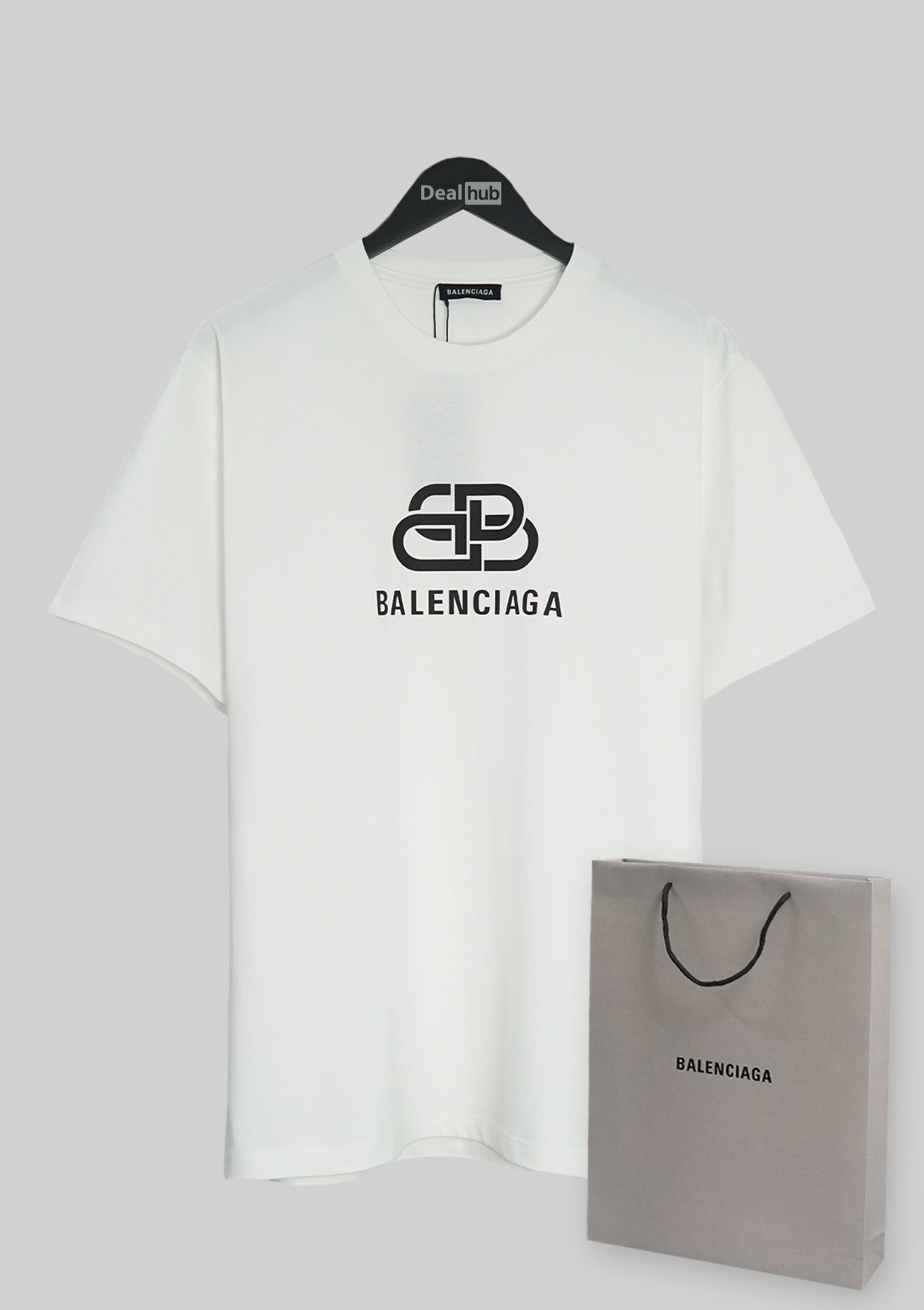 Balenciaga BB Logo TShirt White  Deal Hub