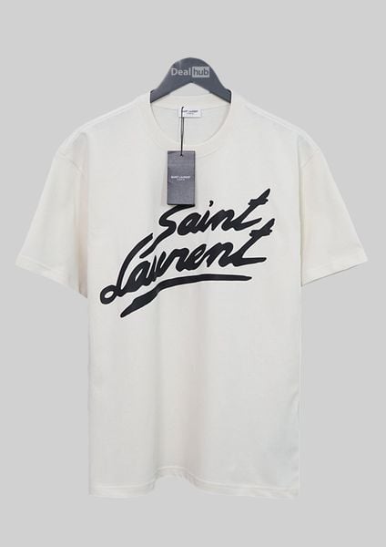  Saint Laurent Big Logo T-shirt White SLP004 