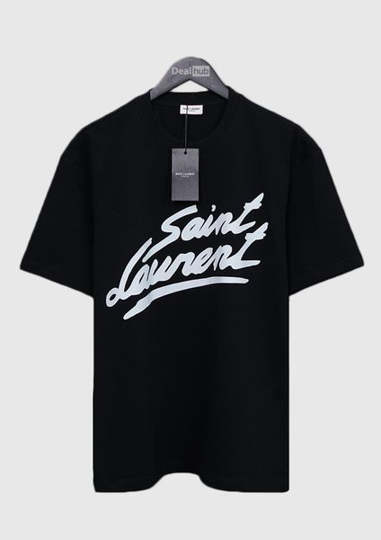  Saint Laurent Big Logo T-shirt Black SLP003 