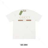  Gucci Fake Logo T-shirt Beige GC004 