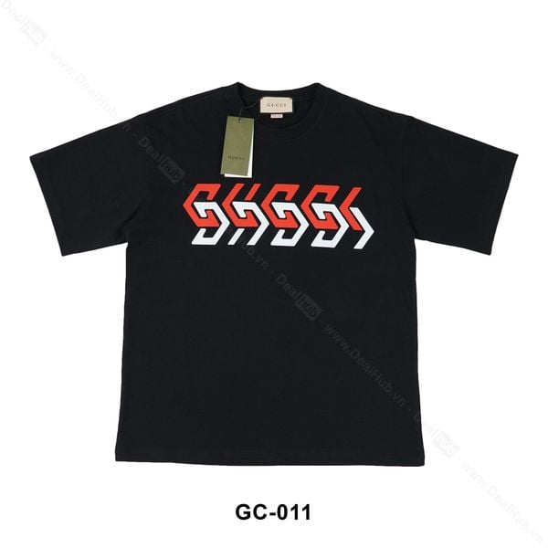  Gucci Mirror Logo T-shirt Black GC011 