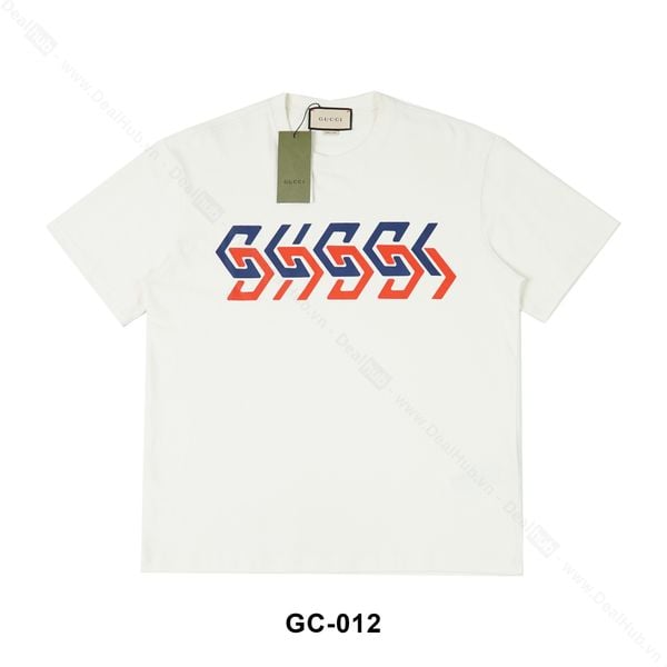  Gucci Mirror Logo T-shirt Beige GC012 