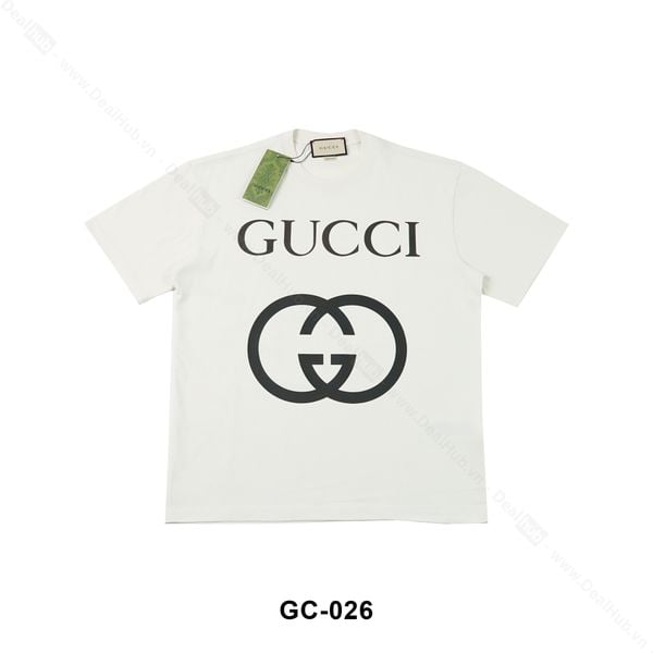  Gucci Big Logo T-shirt Beige GC026 