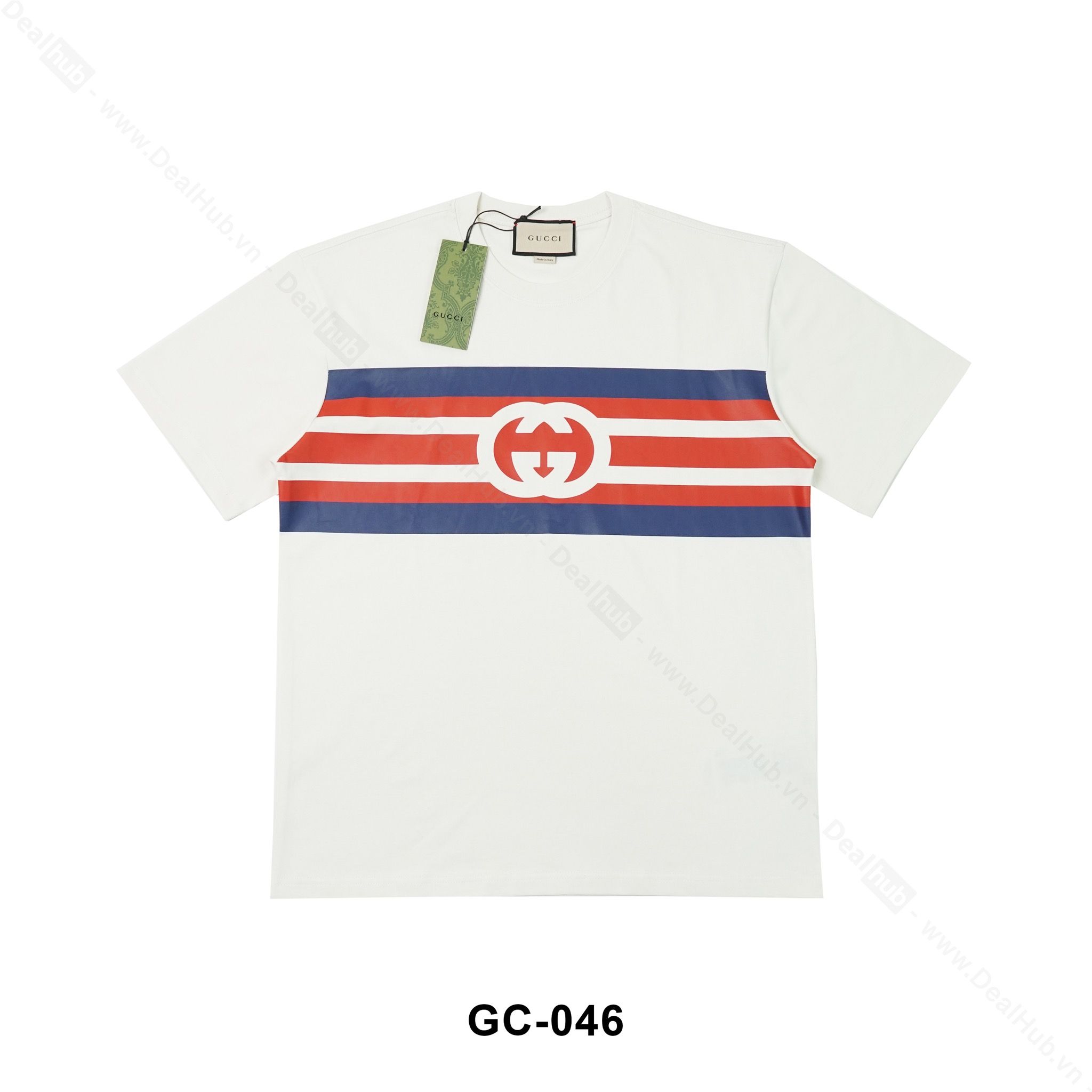 Gucci Interlocking G stripe print Tshirt Deal Hub