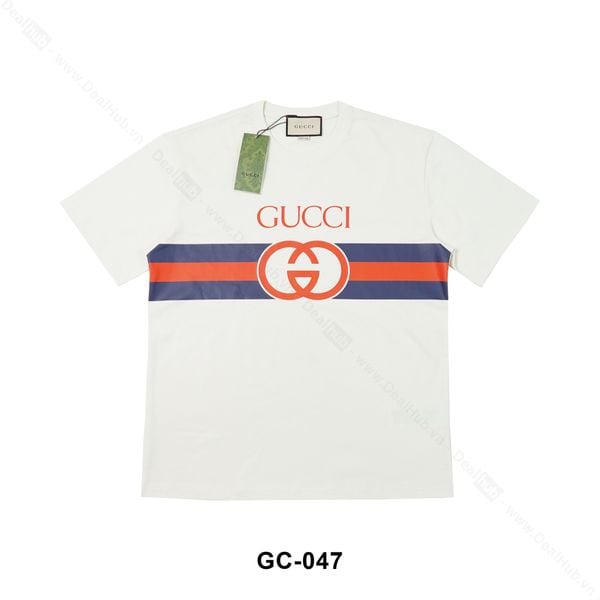  Gucci Interlocking G cotton T-shirt Beige GC047 