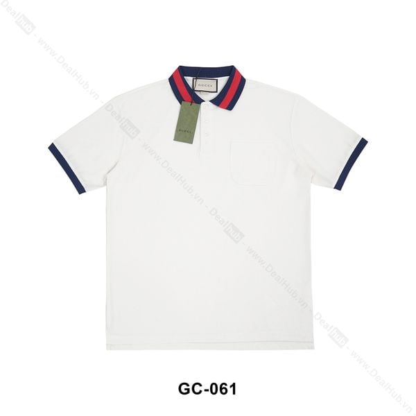  Polo Gucci Web Collar Beige GC061 