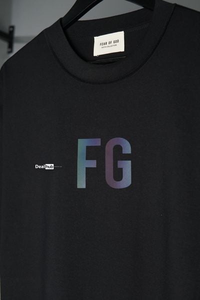  Fear Of God FG Reflective Hologram T-Shirt Black 