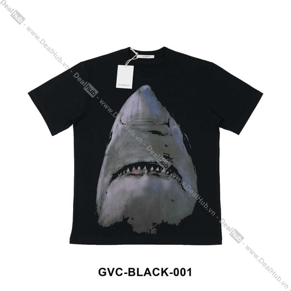  Givenchy Shark Print Tee Black GVC001 