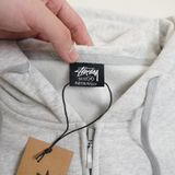  Hoodie-Zip Stussy 8 Ball Grey STUSSY030 