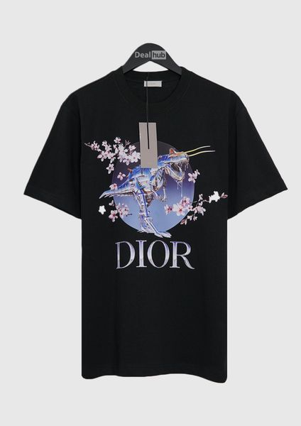  Dior X Sorayama Dinosaur T-shirt Black DIOR003 