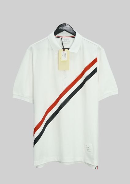  Polo Thom Browne Side Slit White THOM004 