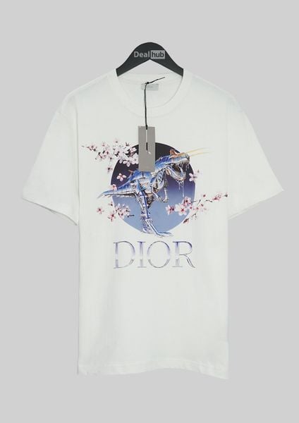  Dior X Sorayama Dinosaur T-shirt White DIOR004 