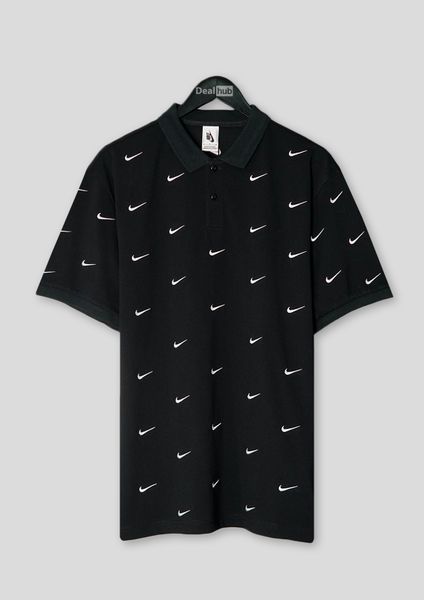  Polo Nike Full Logo (Thêu) - Black 