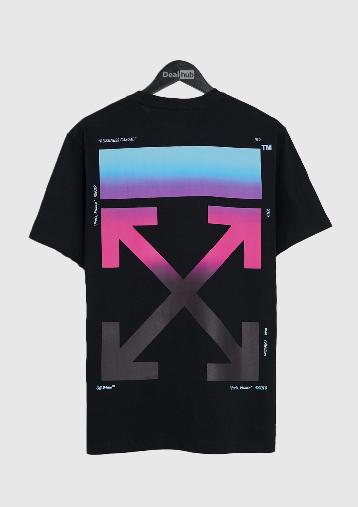 off white t shirt gradient