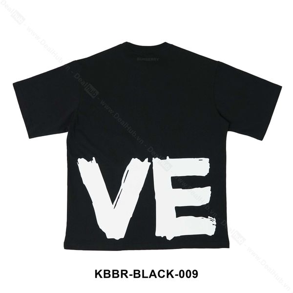  Burberry LOVE print T-shirt Black BBR009 