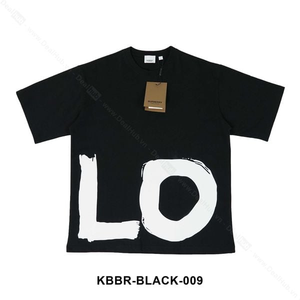  Burberry LOVE print T-shirt Black BBR009 