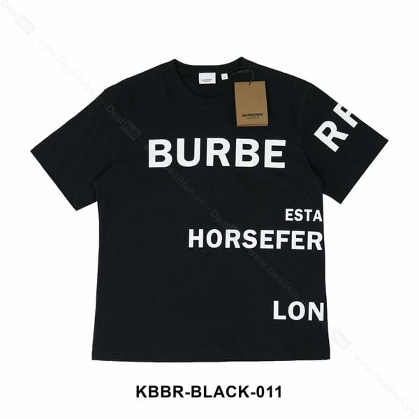  Burberry Horseferry print T-shirt Black BBR011 