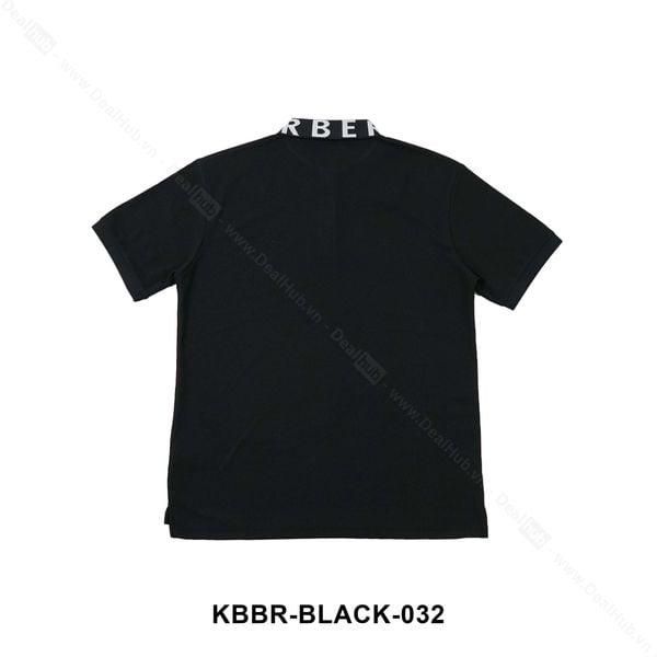  Burberry Logo Intarsia Polo Black BBR032 