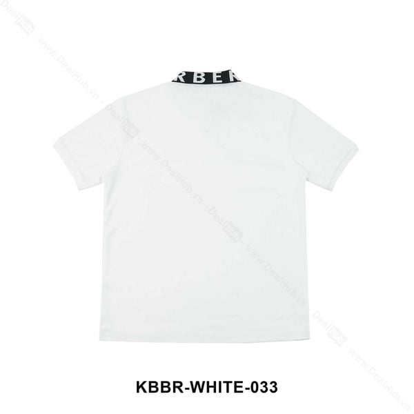  Burberry Logo Intarsia Polo White BBR033 