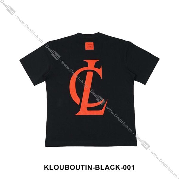  Louboutin CL Back Logo 3D T-shirt Black LOUBOUTIN001 