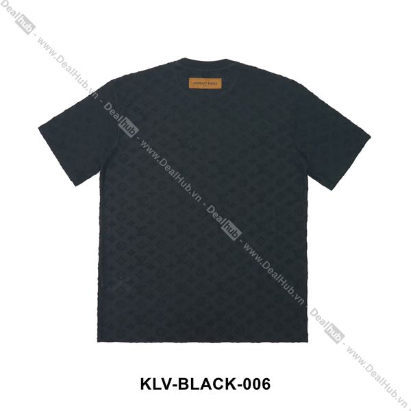  Louis Vuitton Oblique Monogram T-Shirt Black LV006 