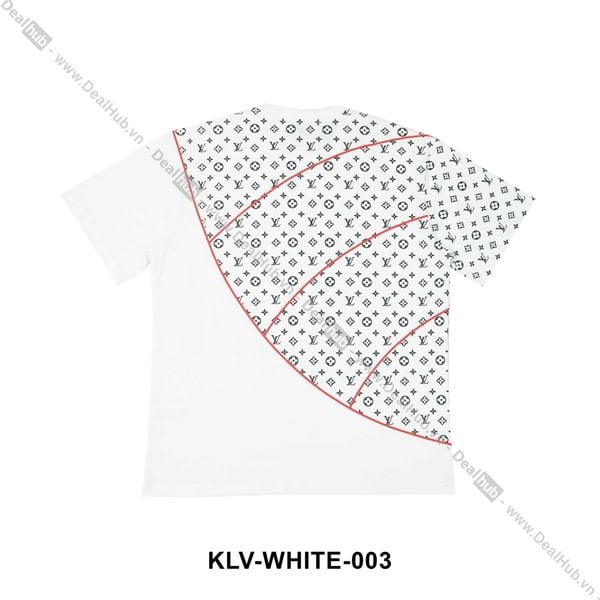  Louis Vuitton Monogram Red Stripe T-Shirt White LV003 