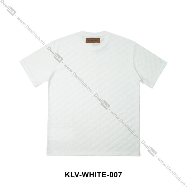  Louis Vuitton Oblique Monogram T-Shirt White LV007 