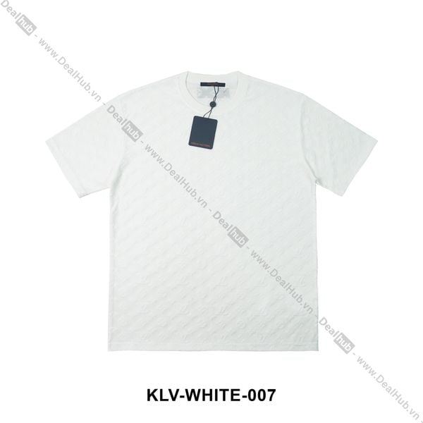  Louis Vuitton Oblique Monogram T-Shirt White LV007 