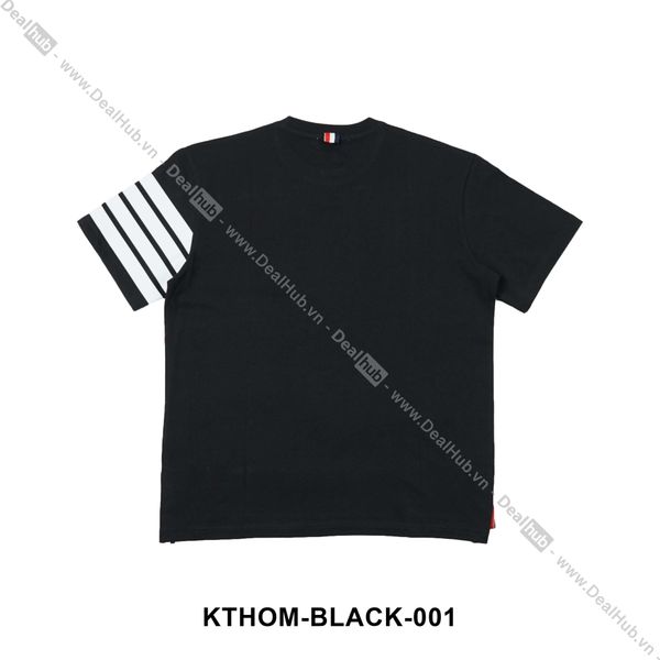  Thom Browne 4-Bar T-Shirt Black THOM001 