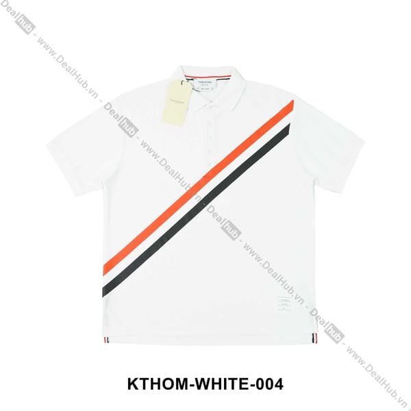  Polo Thom Browne Side Slit White THOM004 