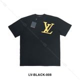  Louis Vuitton Brick Printed T-Shirt Black LV008 