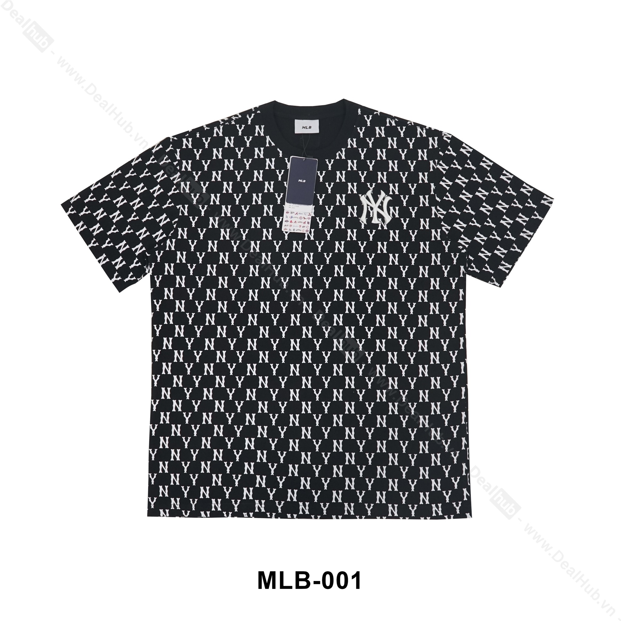 MLB Monogram TShirt Black MLB001 Deal Hub