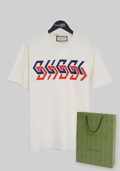  Gucci Mirror Logo T-shirt Beige GC012 