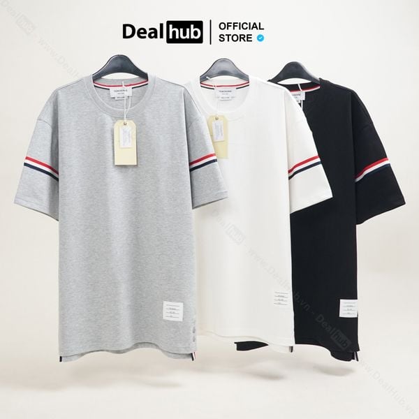  Thom Browne RWB Side Stripe T-Shirt THOM021 