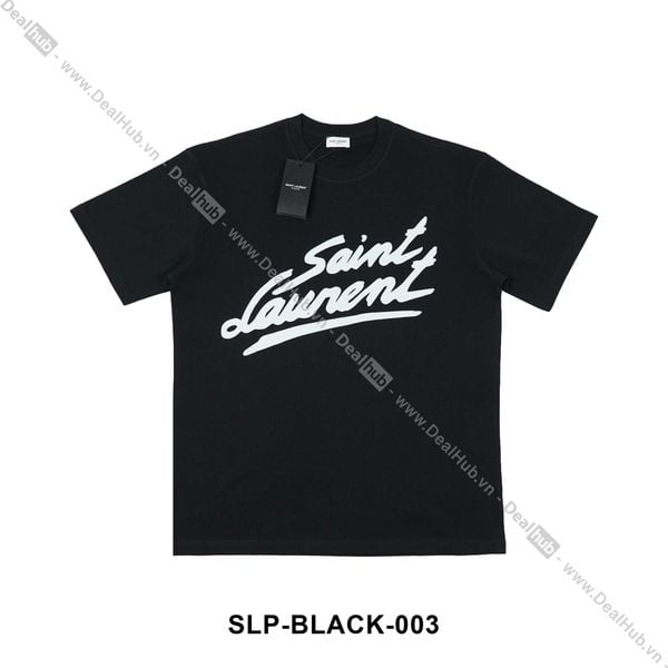  Saint Laurent Big Logo T-shirt Black SLP003 
