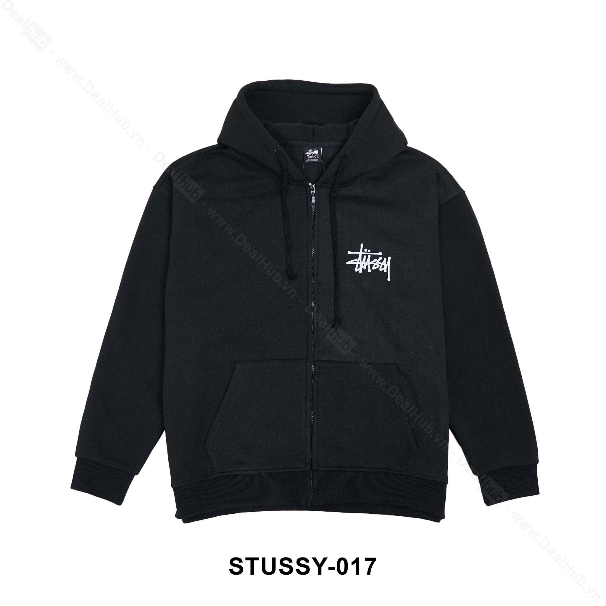 Hoodie Stussy Basic Black Deal Hub